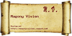 Magony Vivien névjegykártya